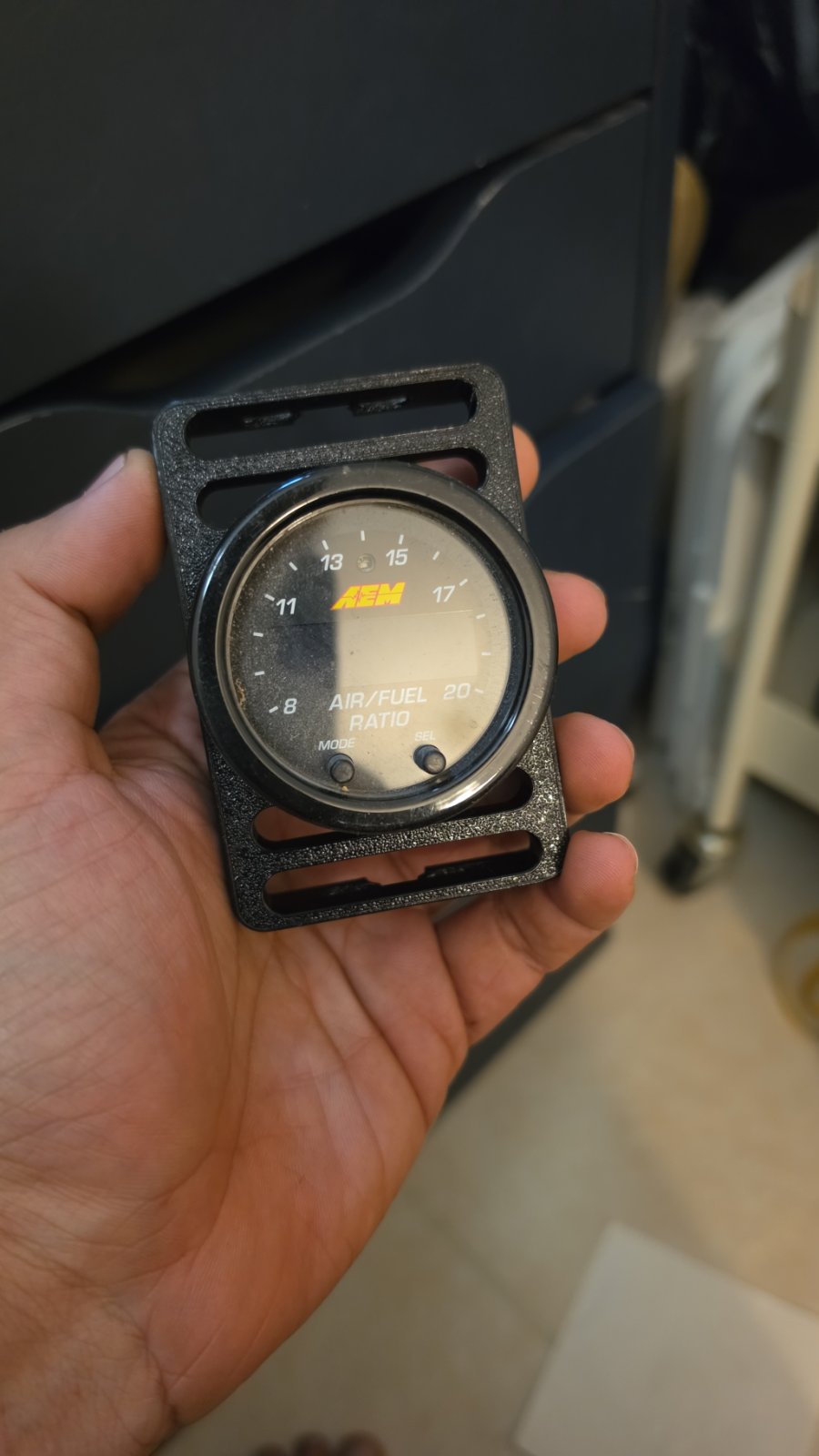 Custom ac vent guage holder
